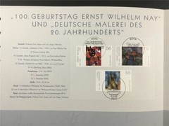 GERMAN POST ART-EDITION 2002/42 ART PAINTINGS GEMÄLDE KUNST