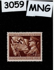 MNG 1944 B252 Anniversary of Hitler & party Takeover Third Reich Germany #3059