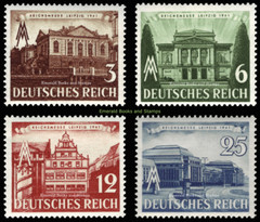EBS Germany 1941 – Leipzig Spring Fair – Michel 764-767 – MNH** – cv $21.00