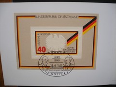 Germany 1990/2000- One Booklet, 1 SS, 1 Cover, 6 Stamps Mint + CTO
