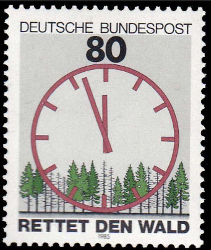 BRD FRG #Mi1253 MNH 1985 Save Forests & Clock [1445 YT1085 SG2101]