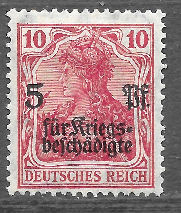 1919 GERMANY Deutsches Reich 10+5 Pfennig Mi. Nr. 105🔥“Germania“🔥MLH OG 🔥