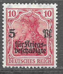 1919 GERMANY Deutsches Reich 10+5 Pfennig Mi. Nr. 105🔥“Germania“🔥MLH OG 🔥