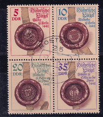 DDR used 2884-7 Scott 2422-5 Historical seals