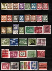 77 Germany Stamps: Scott #785-861 (Non-inclusive); 1958-63, Used/MH/MNH