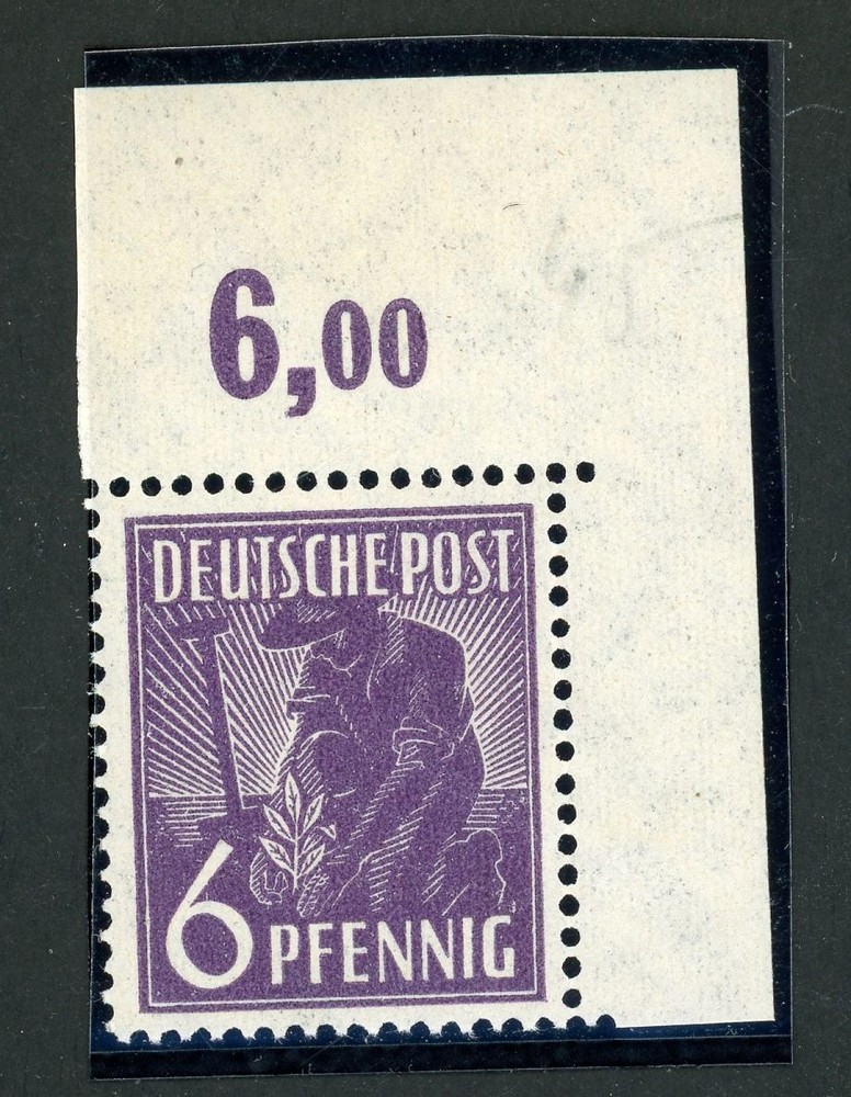 Allied Occupation – Control Council 944PER Mint Never Hinged 6 Pfg Dark Violet