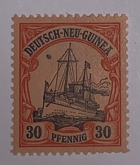 Travelstamps: GERMANY GERMAN NEW GUINEA STAMPS Kaiser’s Yacht 30pf Mint OG H
