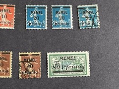 Memel 1920 Stamps-See description For Cat No, Condition & Quantity