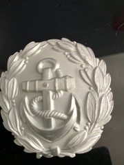 German Navy Kriegsmarine officer parade belt buckle silver tone WW2 3″