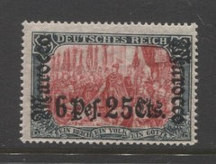 Germany 1906 offices in Morocco 6 Pts. 25 cts. issue mint**, $ 504.00