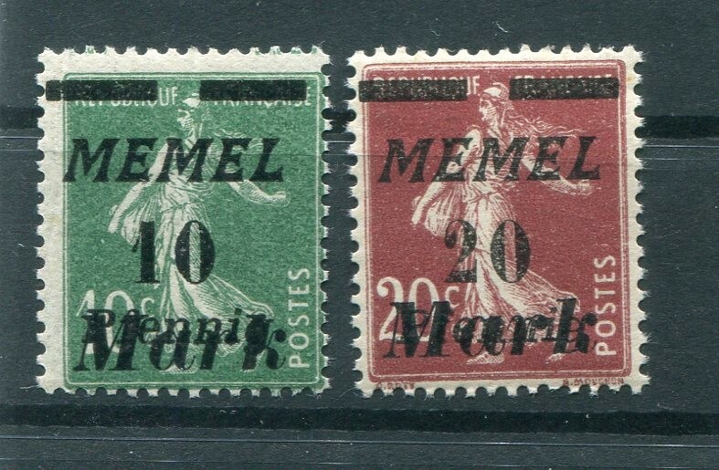 Memel 108/109 SET** MNH UNUSED y74232