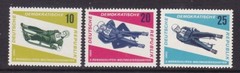 Germany DDR 808-10 MNH 1966 International Tobogganing Championships Full Set