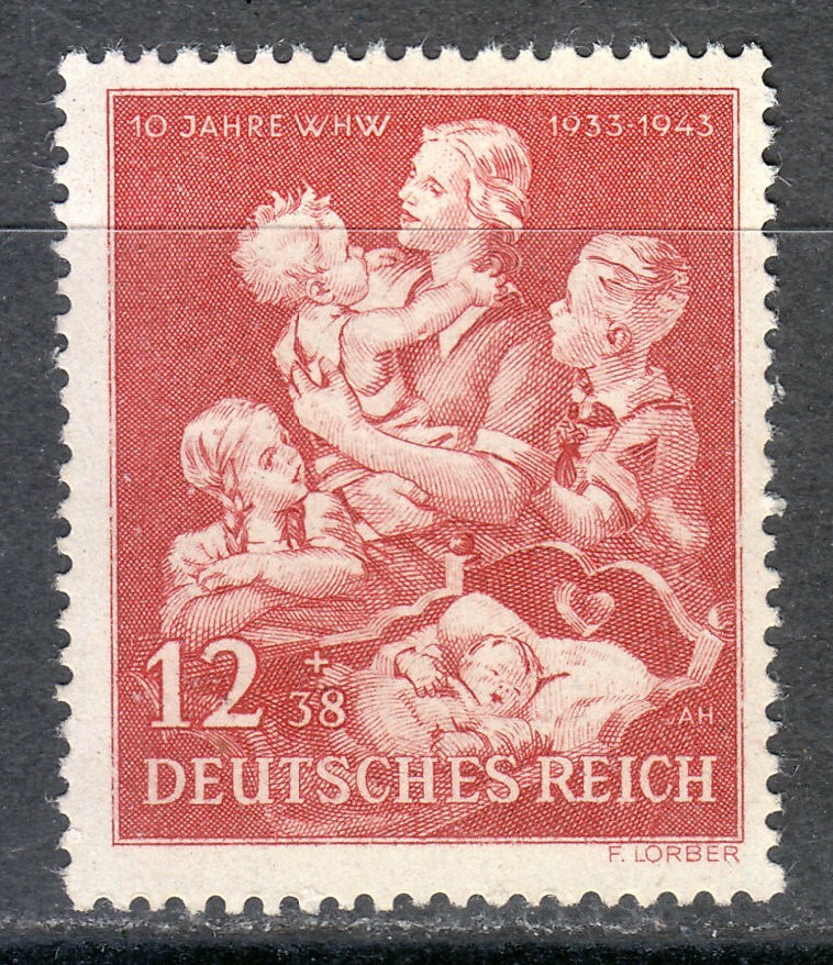Germany 1943 MNH Mi 859 B246 Mother and Children **