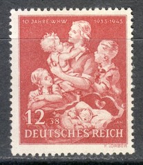 Germany 1943 MNH Mi 859 B246 Mother and Children **