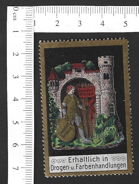 Germany STANDART BRONZE vintage advertisement poster stamp