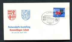 Germany – BRD : Cover from Lebach ( 12.04.1971) – fancy cancels – used