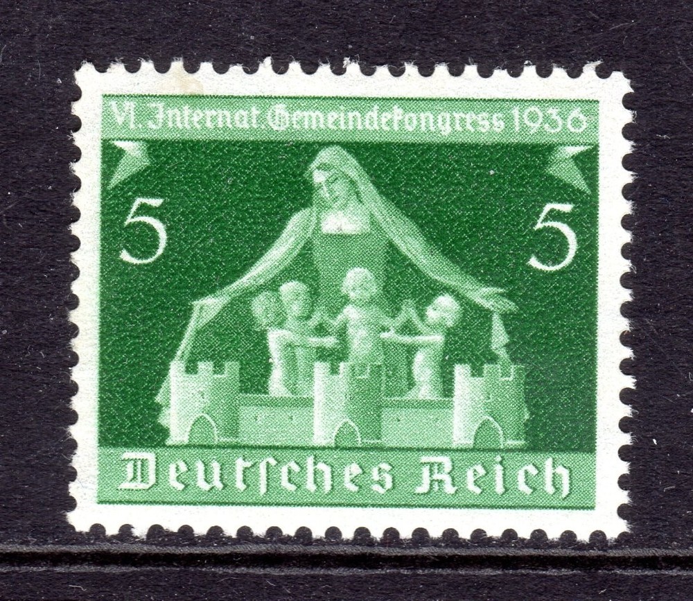 Germany Scott # 474 VF MNH 1936 5 Pfg. 6th Intl Congress of Municipalities