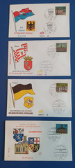 Germany State Capitals FDC First Day Cover Fidacos Numbered Set of 12