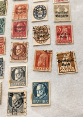 Fascinating Collection Of 50 Used Bavarian Stamps Germany Lot BAV