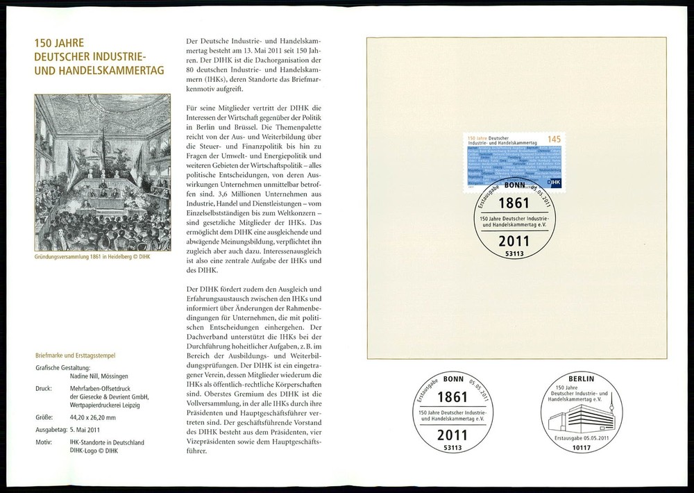 GERMANY FOLDER 2011/15 DEUTSCHER INDUSTRIE- UND HANDELSKAMMERTAG