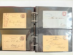 Saxony Briefe-Sammlung Vorphila – German Reich Approx. 200 Piece IN 2 Albums