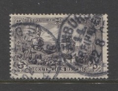 Germany 1902 3 Mark Kaiser Wilhelm Memorial, Berlin used HAMBURG, signed $ 30.0