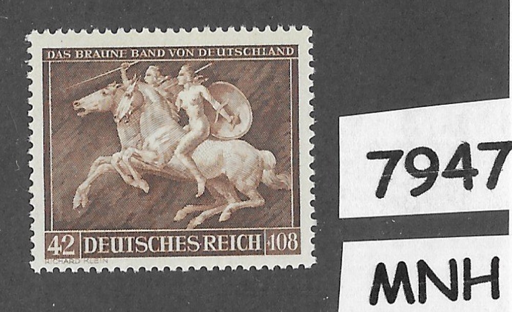 MNH stamp Sc B192 / 1941 Brown derby Horse race / Munich / Third Reich #7947