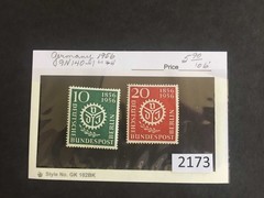 (2171) Germany Scott 9N112 and others very lightly hinged, Free Shipping