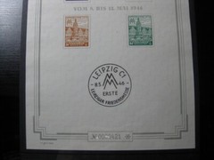 WEST-SACHSEN SOVIET ZONE Mi. #Block 5 S X mint MNH stamp sheet! CV $550.00