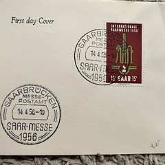 1956 SAAR-MESSE FIRST DAY COVER SAARBRUCKEN