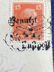 1927 Germany, Bremen Docks/ ships, special aircraft cancel, Bremen Post Mark