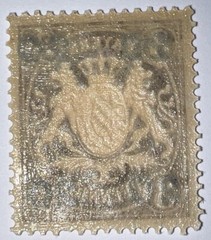 Travelstamps: 1920 Germany Bayern Overprint Stamp Scott#237, Mi 177 – Mint Og Lh