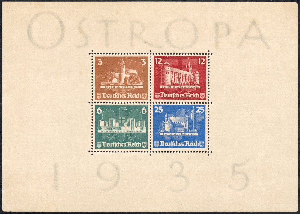 Germany Stamps # B68 1935 Ostropa Souvenir Sheet MNH VF Scott Value $975.00
