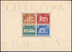 Germany Stamps # B68 1935 Ostropa Souvenir Sheet MNH VF Scott Value $975.00