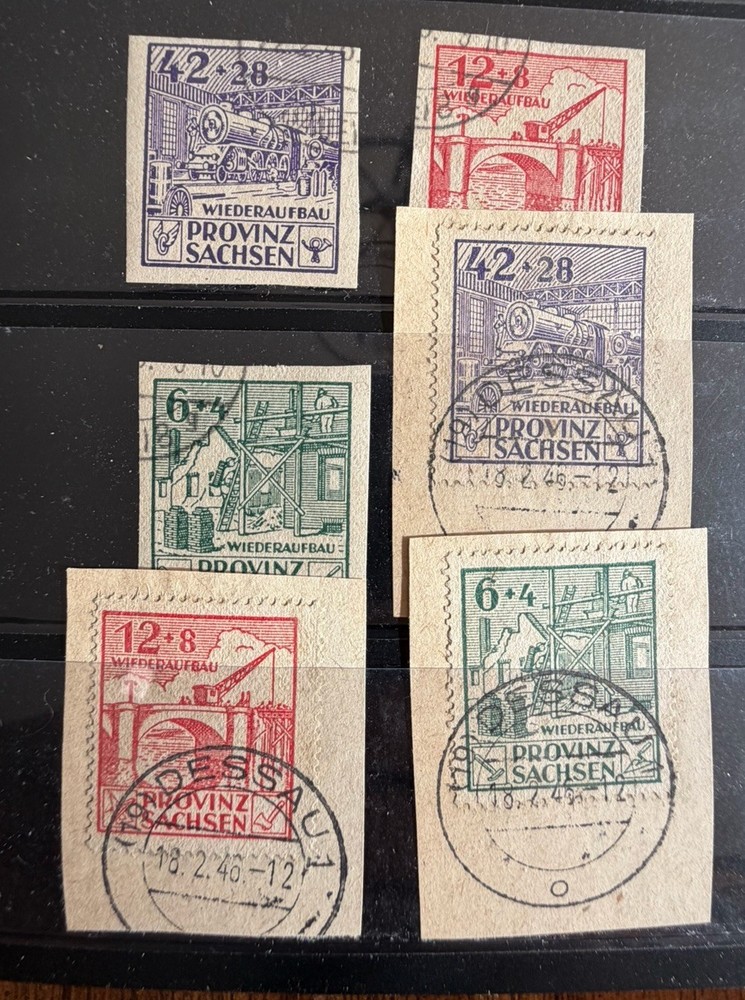 GERMANY – Soviet Zone Thuringia Saxony Two Sets Canceled – CV $22
