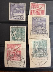 GERMANY – Soviet Zone Thuringia Saxony Two Sets Canceled – CV $22