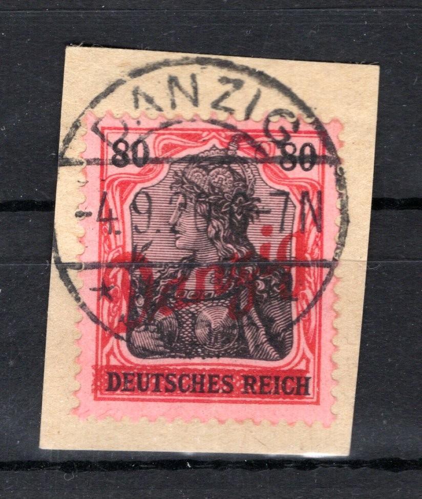 DANZIG 40 Genuine Cancelled 45 EUR Expert Verified Altsignatur (GA1610