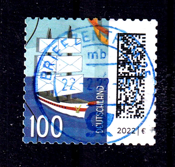 GERMANY Mint Ships Sailboat Two-Masted Mi 3653 Briefzentrum 25 Single