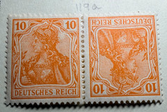 Germany Lot of 5 Stamps 1920-22 (SC 169,174,119a,123a,126a) Tete Beche Pairs!