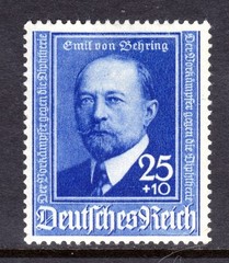 Germany Scott #B 187 VF Unused 1940 25+10 Pfg Emil von Behring