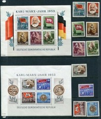 Germany 1953 2Souvenir Sheet Mi Block 8-9A/344-3 Sc 137-6/144a/146a CV$226g1851b