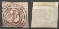 GERMANY Thurn & Taxis Scott# 12 Michel# 17 used 1860 3 gr.