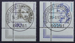 Bundle MiNr. 1939-1940 First Day FRANKFURT Cancelled (AL 772)