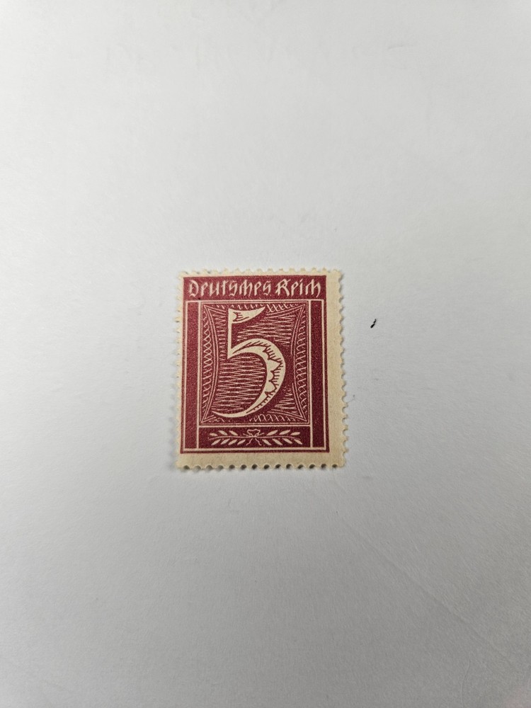 STAMP – GERMANY – DEUTSCHES REICH – 5 PFENNIG – 1921