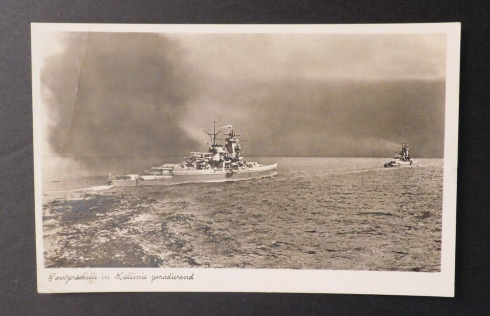 1941 Norden Germany RPPC Feldpost Cover Postcard Kriegsmarine Navy Battleship
