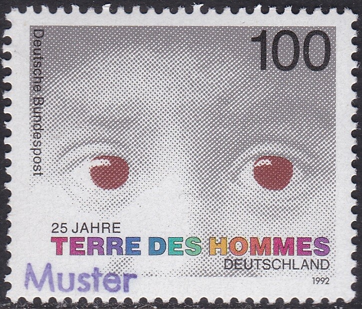 Specimen, Germany Sc1697 Terre Des Hommes Child Welfare Organization 25th Anniv.