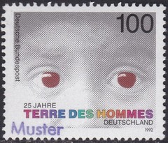 Specimen, Germany Sc1697 Terre Des Hommes Child Welfare Organization 25th Anniv.