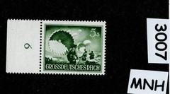 MNH Stamp B259 WWII 1944 Germany Third Reich Military Wehrmacht Airborne #3007