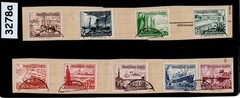 Used Stamp set B107-115 1937 Germany Third Reich Winter relief fund #3278a