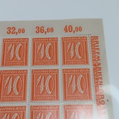 Lot of Weimar Republic Stamps from 1920s Germany, including 40 Pfennig Stamps